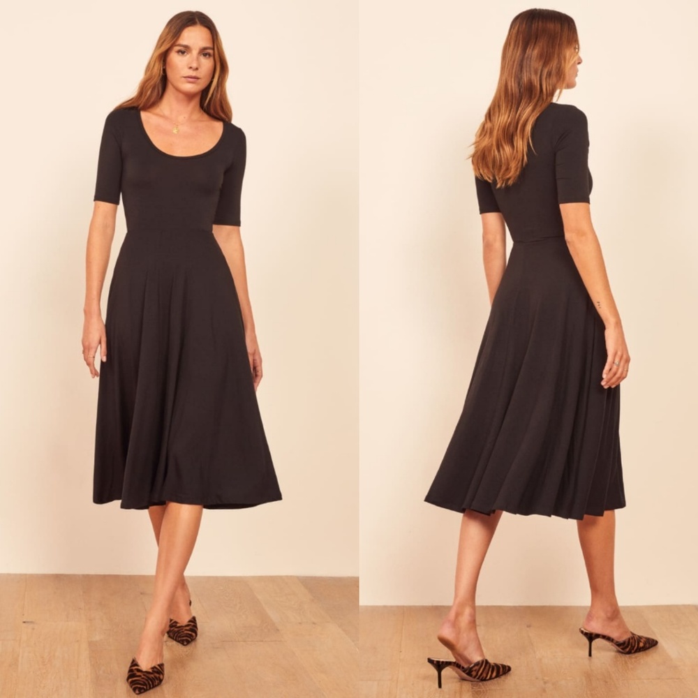 Reformation - Lilian Dress - Black - Small